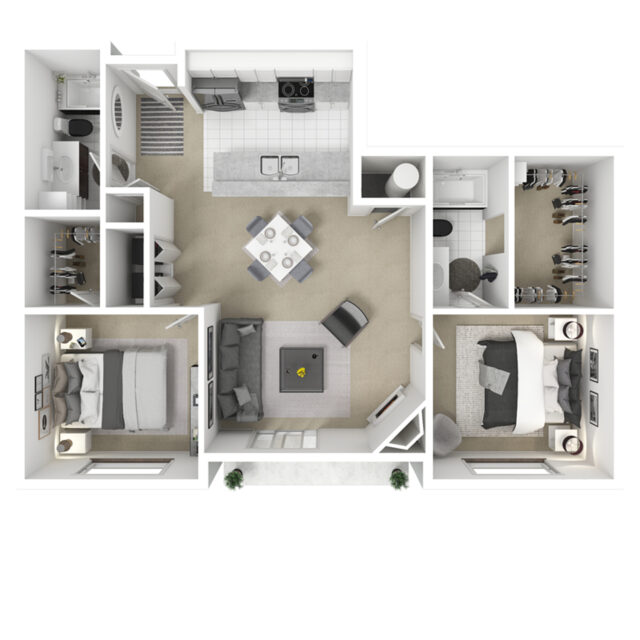 Juniper Two Bedroom Floorplan